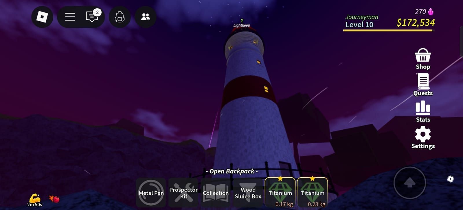 The Lighthouse at Sunset Beach (Image via Roblox)